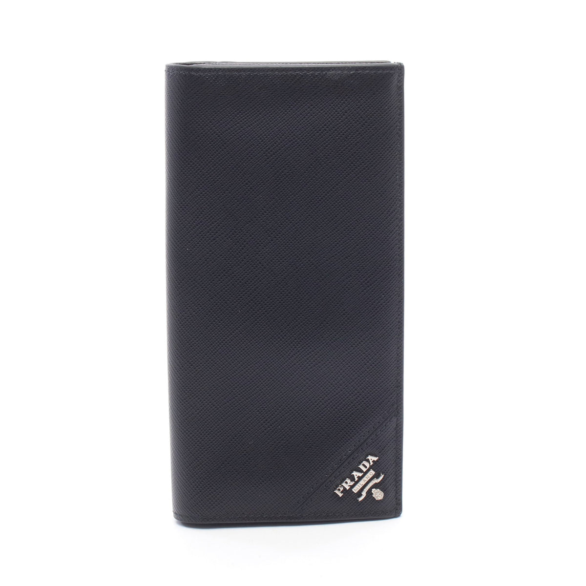SAFFIANO TRIANG 二つ折り長財布 サフィアーノレザー ブラック プラダ 財布・小物 PRADA