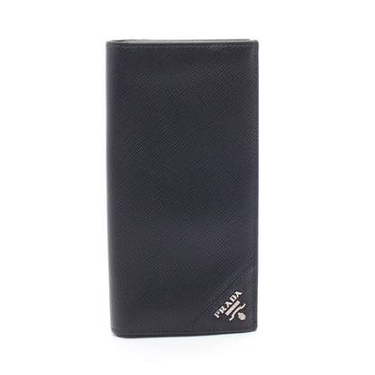 SAFFIANO TRIANG 二つ折り長財布 サフィアーノレザー ブラック プラダ 財布・小物 PRADA