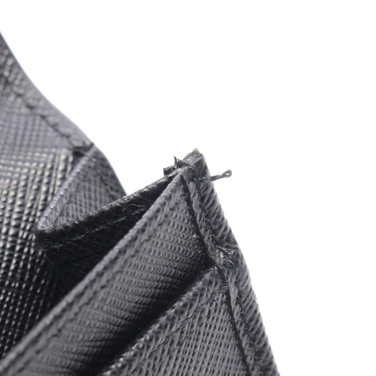 SAFFIANO TRIANG 二つ折り長財布 サフィアーノレザー ブラック プラダ 財布・小物 PRADA