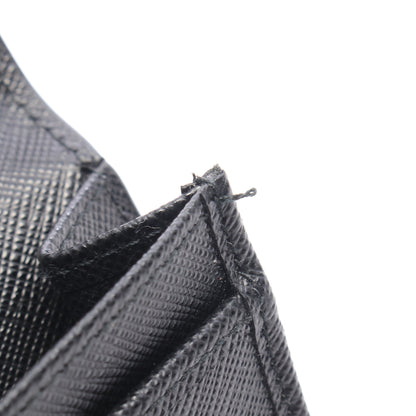 SAFFIANO TRIANG 二つ折り長財布 サフィアーノレザー ブラック プラダ 財布・小物 PRADA