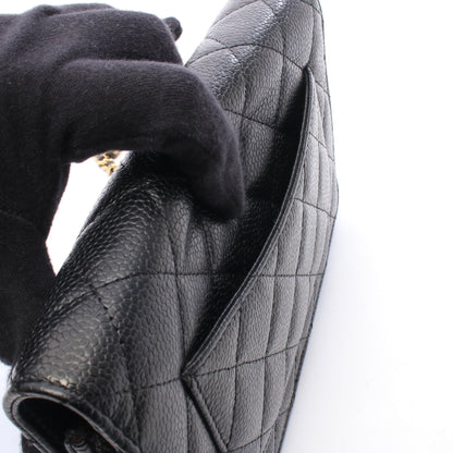 マトラッセ チェーンウォレット キャビアスキン ブラック ゴールド金具 シャネル バッグ CHANEL
