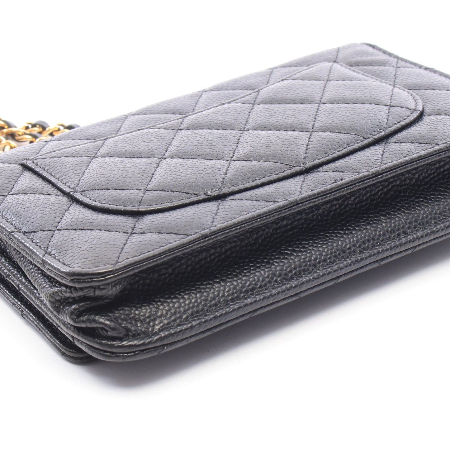 マトラッセ チェーンウォレット キャビアスキン ブラック ゴールド金具 シャネル バッグ CHANEL