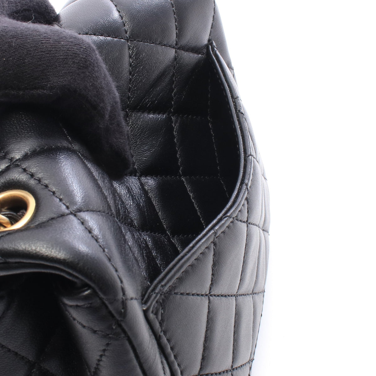 ミニマトラッセ チェーンショルダーバッグ ラムスキン ブラック ゴールド金具 シャネル バッグ CHANEL