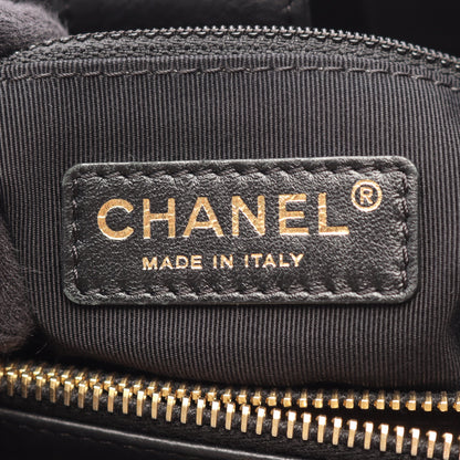 マトラッセ チェーンショルダーバッグ チェーントートバッグ レザー ブラック ゴールド金具 シャネル バッグ CHANEL