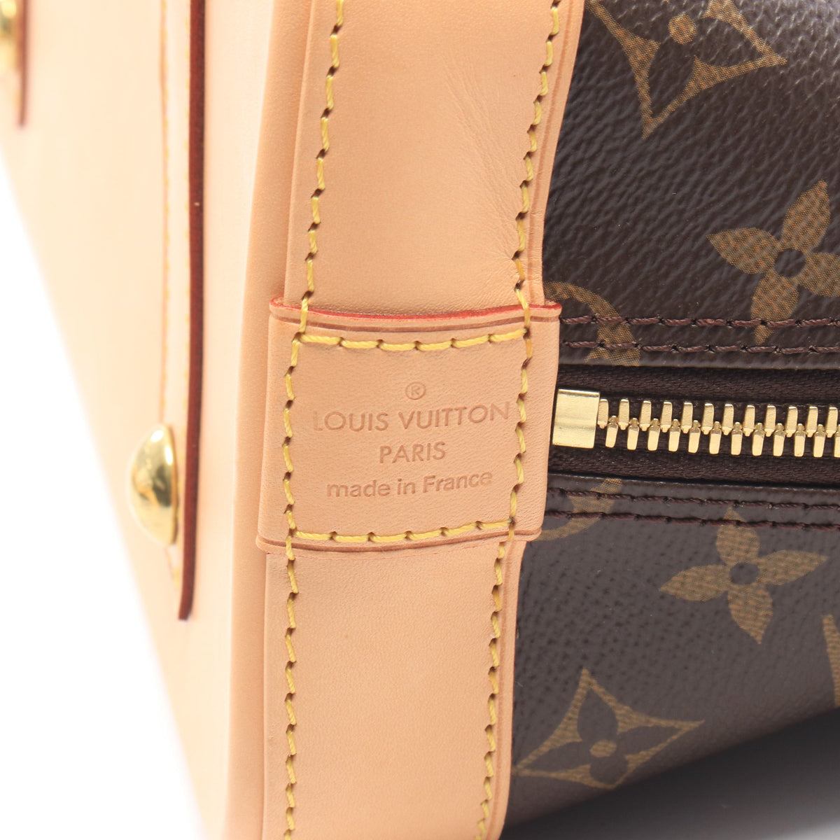 アルマ モノグラム ハンドバッグ PVC レザー ブラウン ルイヴィトン バッグ LOUIS VUITTON