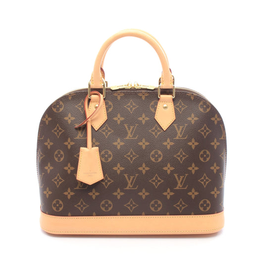 アルマ モノグラム ハンドバッグ PVC レザー ブラウン ルイヴィトン バッグ LOUIS VUITTON