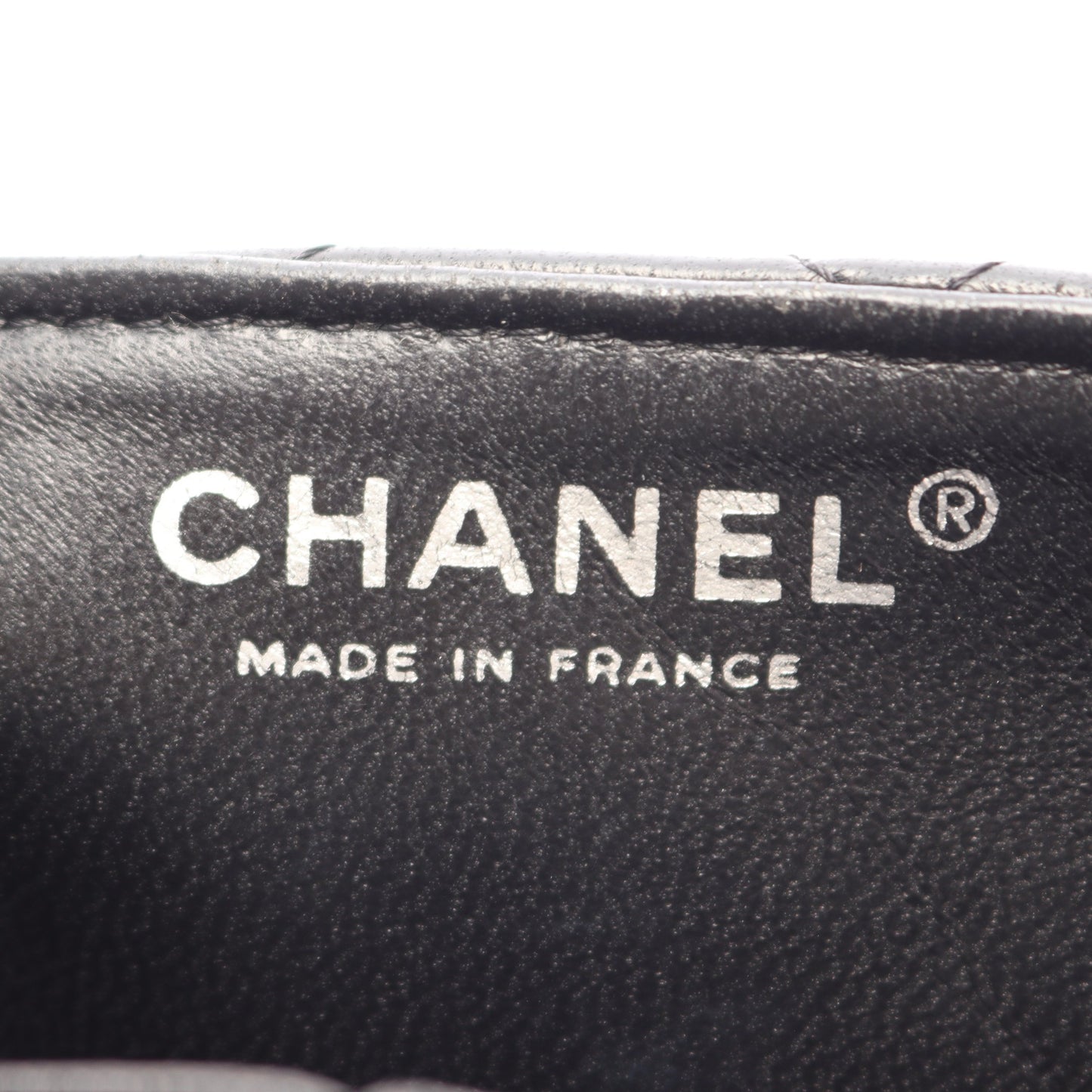 マトラッセ チェーンショルダーバッグ ラムスキン ブラック シルバー金具 シャネル バッグ CHANEL
