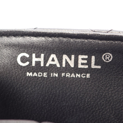マトラッセ チェーンショルダーバッグ ラムスキン ブラック シルバー金具 シャネル バッグ CHANEL