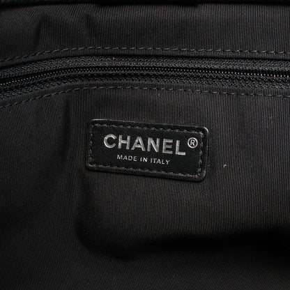 マトラッセ ハンドバッグ キャビアスキン ブラック シルバー金具 シャネル バッグ CHANEL