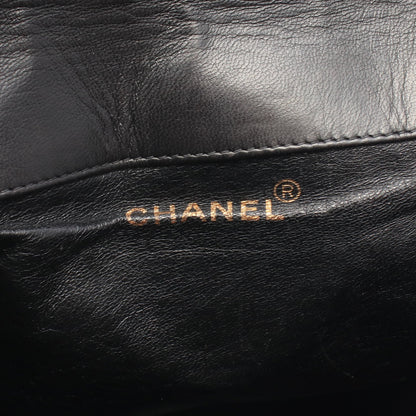 マトラッセ ターンロック チェーン バックパック リュックサック ラムスキン ブラック ゴールド金具 シャネル バッグ CHANEL
