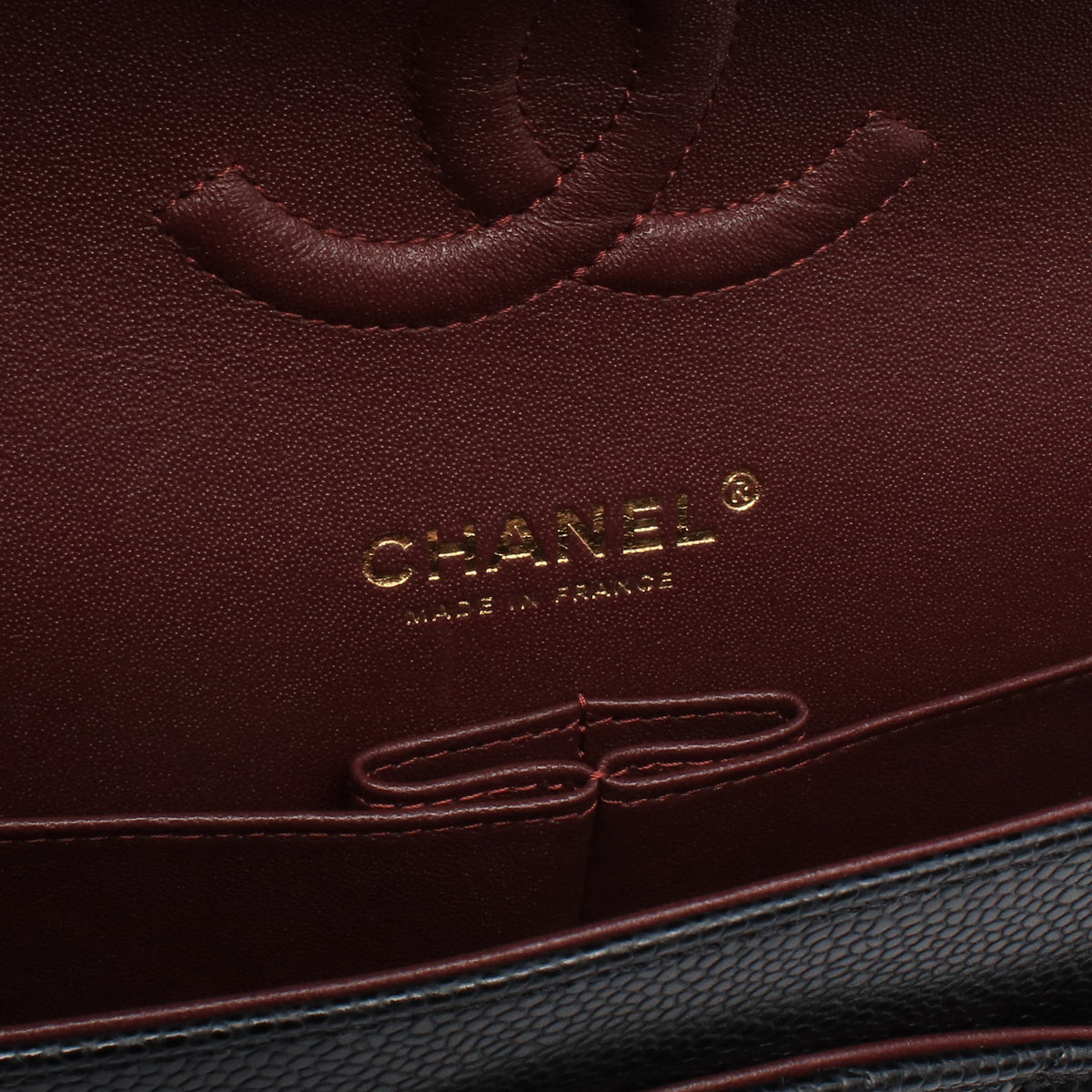 マトラッセ Wフラップ Wチェーンショルダーバッグ キャビアスキン ブラック ゴールド金具 シャネル バッグ CHANEL