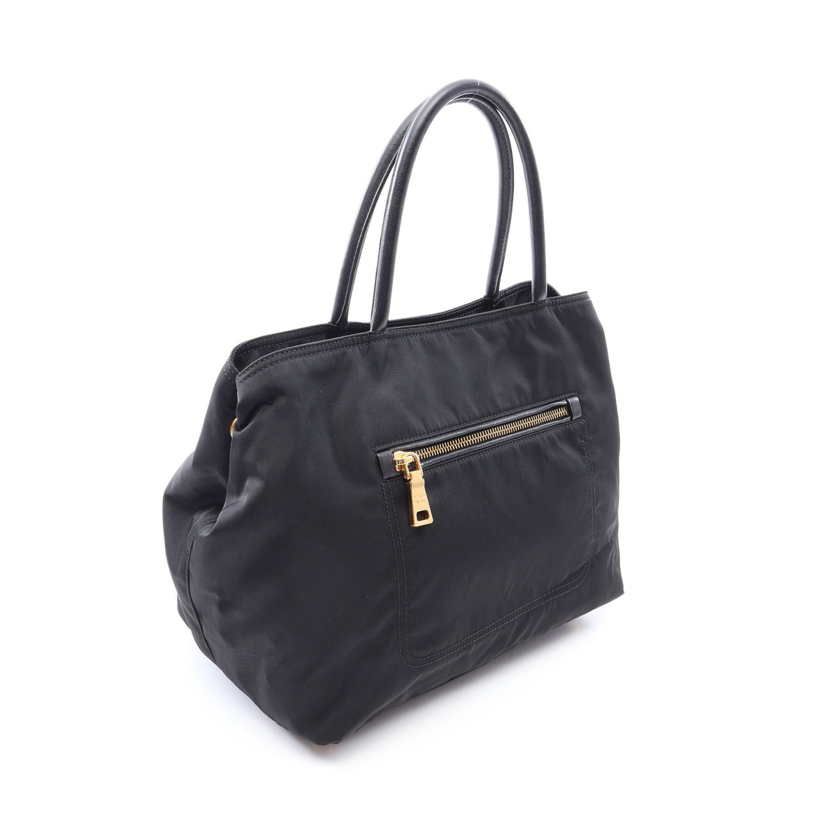 2WAY ハンドバッグ ナイロン レザー ブラック プラダ バッグ PRADA