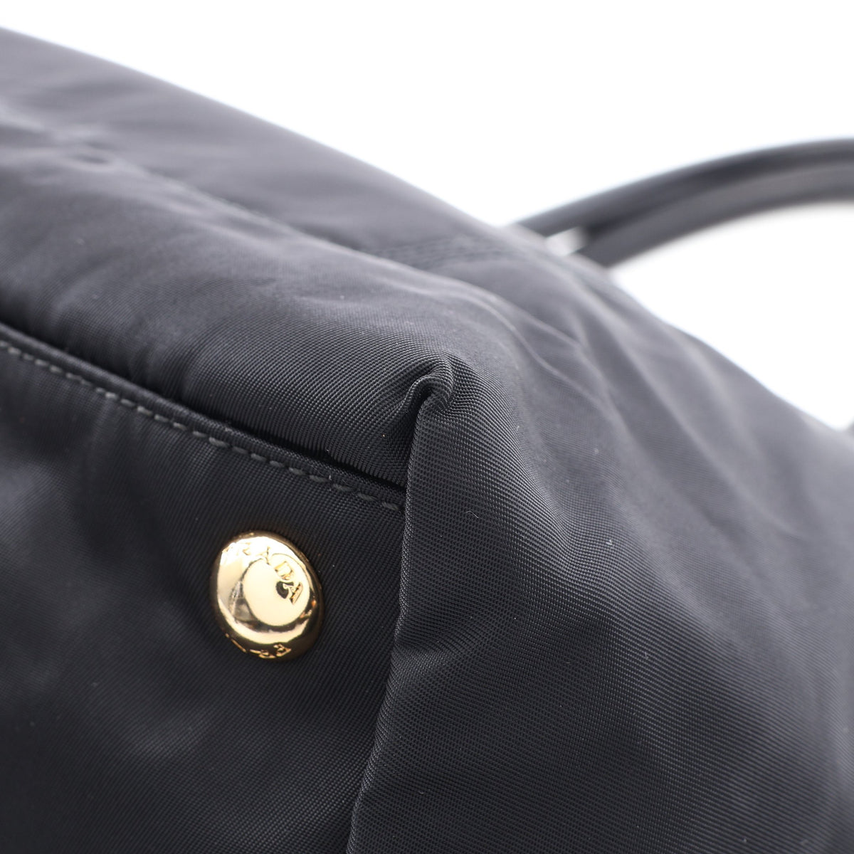 2WAY ハンドバッグ ナイロン レザー ブラック プラダ バッグ PRADA