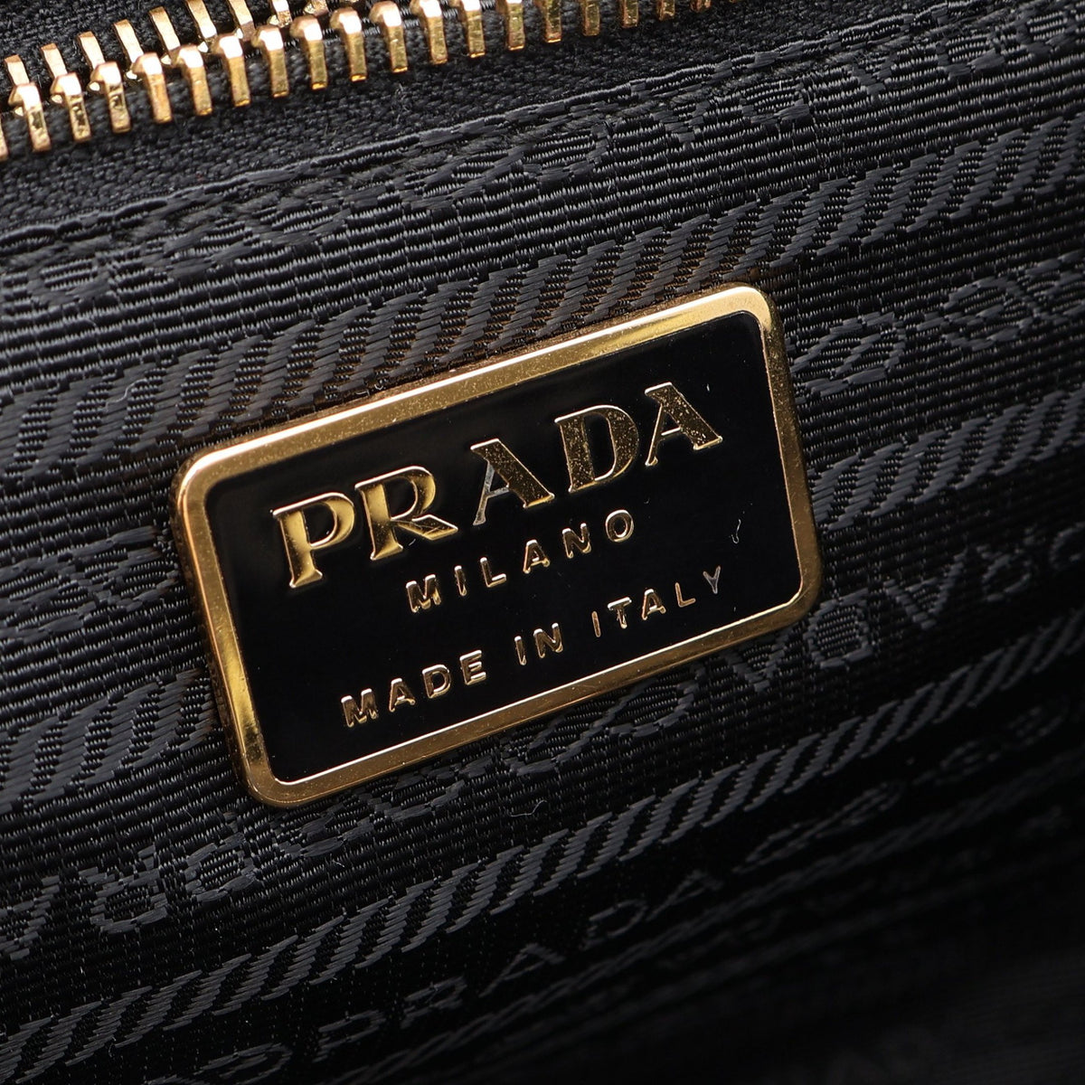 2WAY ハンドバッグ ナイロン レザー ブラック プラダ バッグ PRADA
