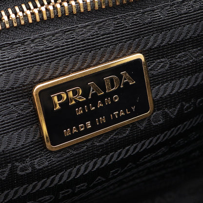 2WAY ハンドバッグ ナイロン レザー ブラック プラダ バッグ PRADA