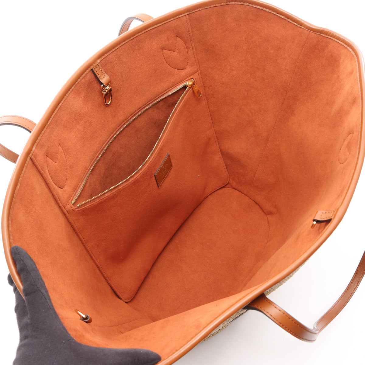サンジャック ショルダーバッグ トートバッグ ニットラフィア ベージュ ブラウン ルイヴィトン バッグ LOUIS VUITTON