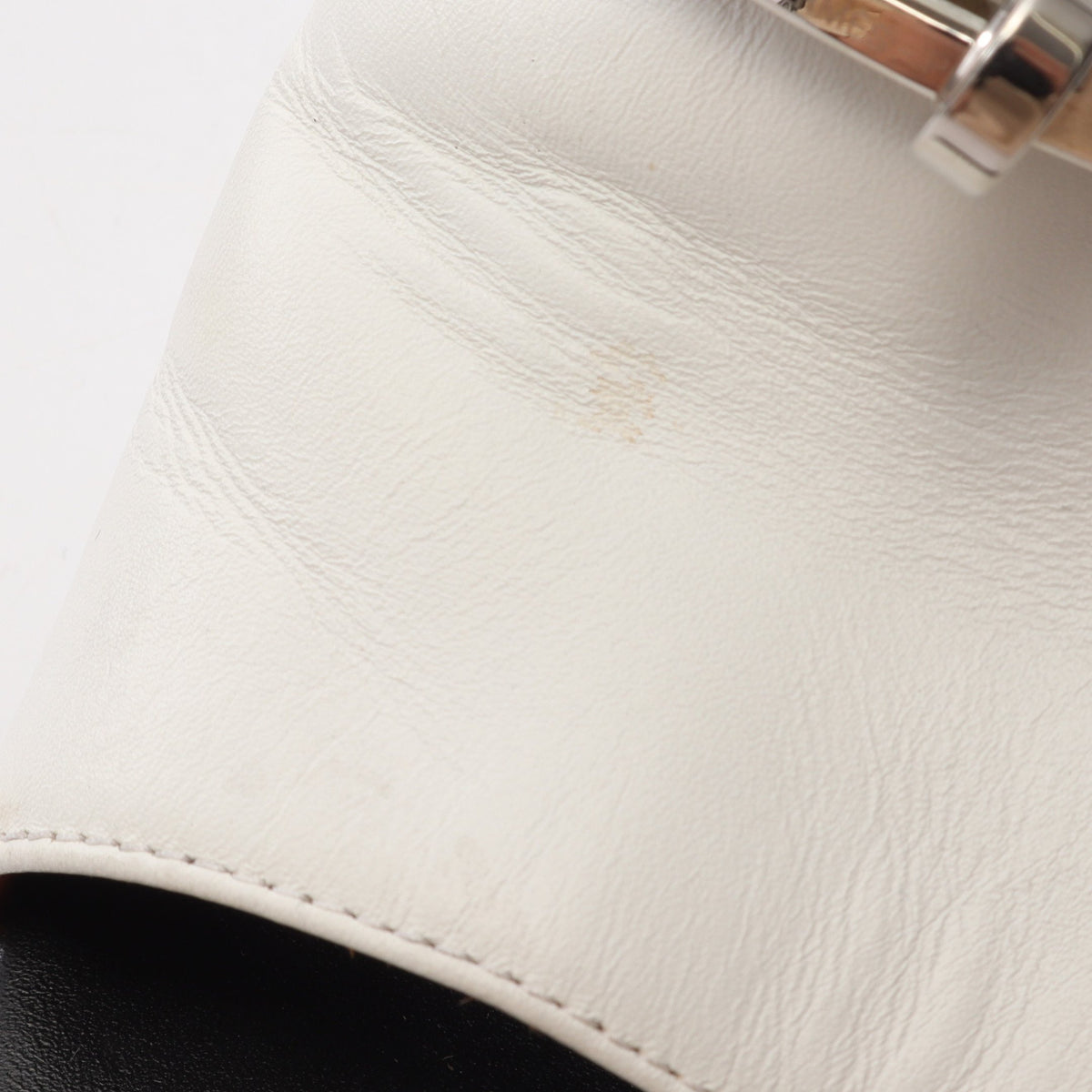 キャンディ ミュール サンダル レザー ホワイト エルメス シューズ HERMES