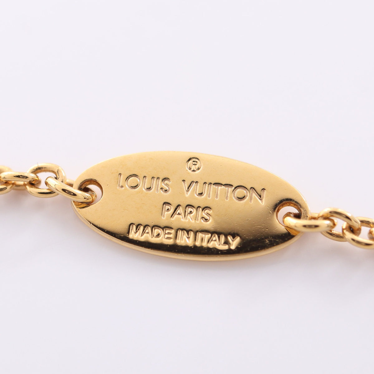 コリエ LV アイコニック ネックレス GP ラインストーン ゴールド クリア ルイヴィトン アクセサリー LOUIS VUITTON