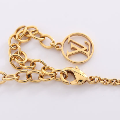 コリエ LV アイコニック ネックレス GP ラインストーン ゴールド クリア ルイヴィトン アクセサリー LOUIS VUITTON