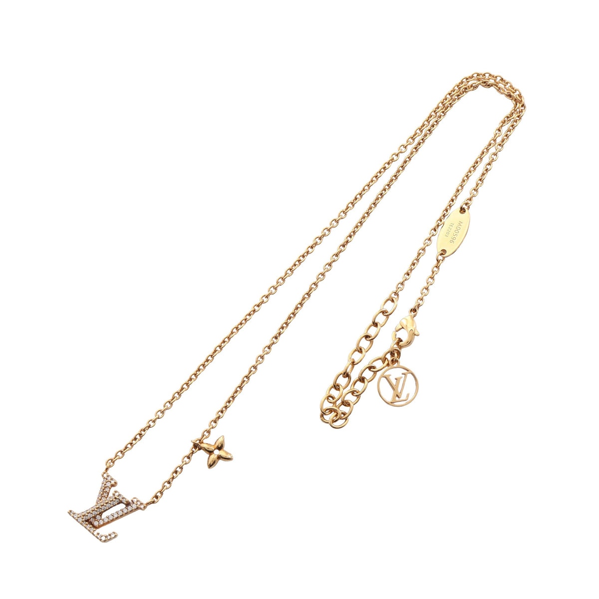コリエ LV アイコニック ネックレス GP ラインストーン ゴールド クリア ルイヴィトン アクセサリー LOUIS VUITTON