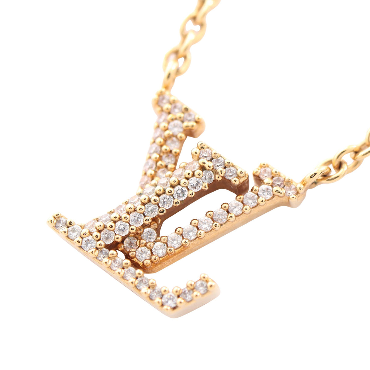 コリエ LV アイコニック ネックレス GP ラインストーン ゴールド クリア ルイヴィトン アクセサリー LOUIS VUITTON