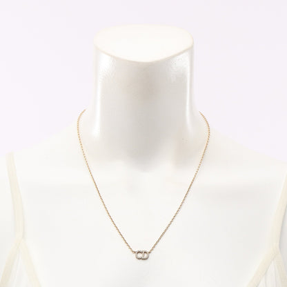 CDロゴ ネックレス GP ラインストーン ゴールド クリア クリスチャンディオール アクセサリー Christian Dior