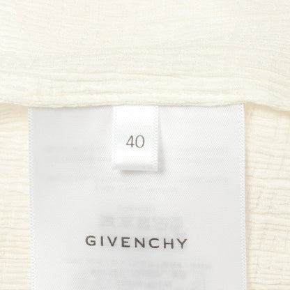 ロゴ総柄 ボウタイ プルオーバー ブラウス シルク ホワイト ジバンシィ トップス GIVENCHY