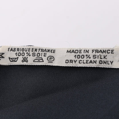 カレ90 LE LAISSER COURRE スカーフ シルク ブラック イエロー マルチカラー エルメス