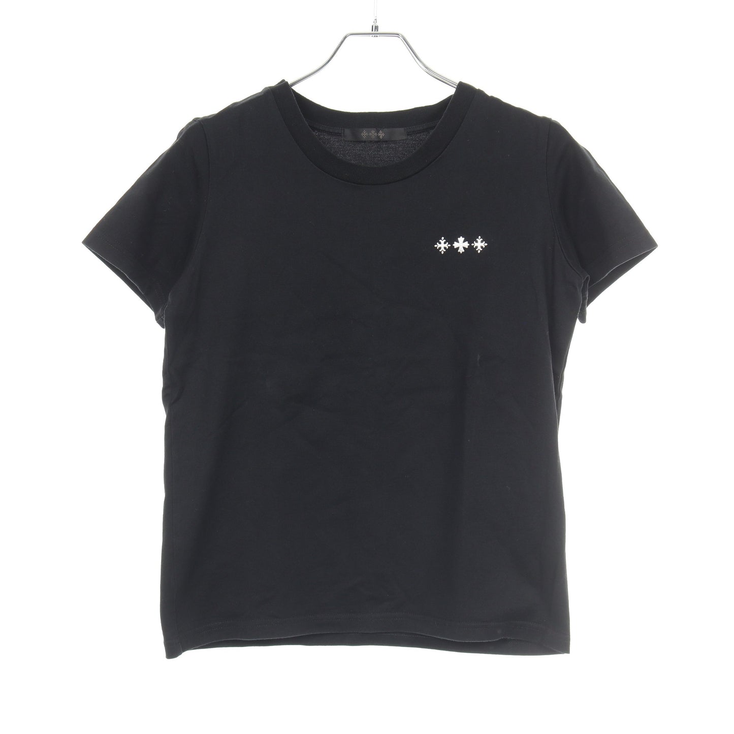 ロゴスタッズ 半袖Tシャツ コットン ブラック タトラス