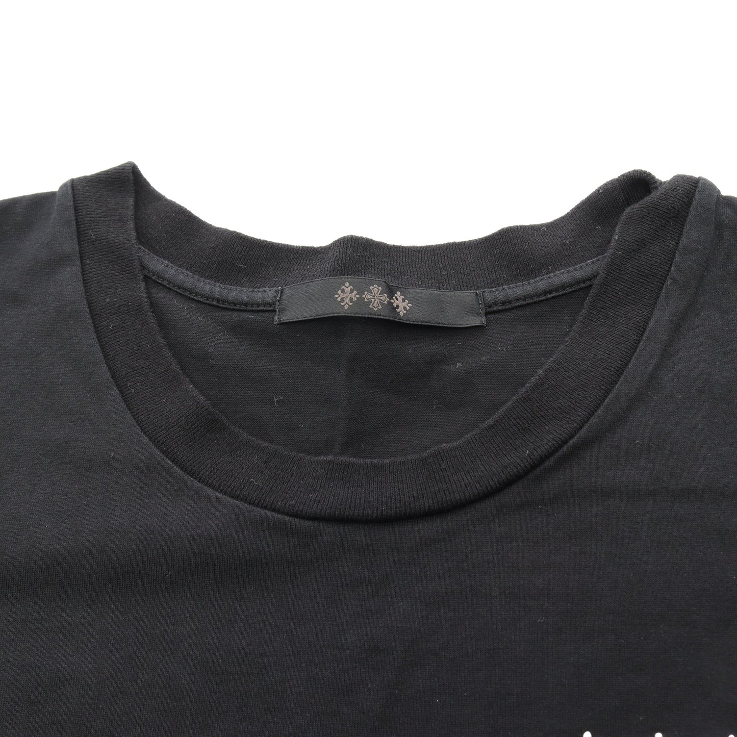 ロゴスタッズ 半袖Tシャツ コットン ブラック タトラス