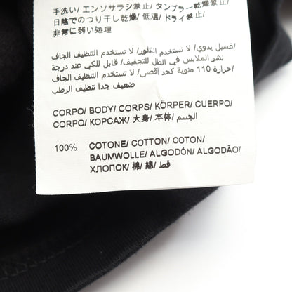 ロゴスタッズ 半袖Tシャツ コットン ブラック タトラス