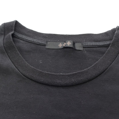 ロゴスタッズ ポケット付き 半袖Tシャツ コットン ブラック タトラス