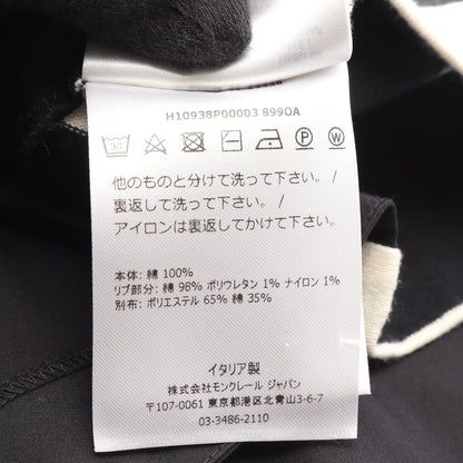 ボーダー ノースリーブ チュニック コットン ブラック ホワイト モンクレール