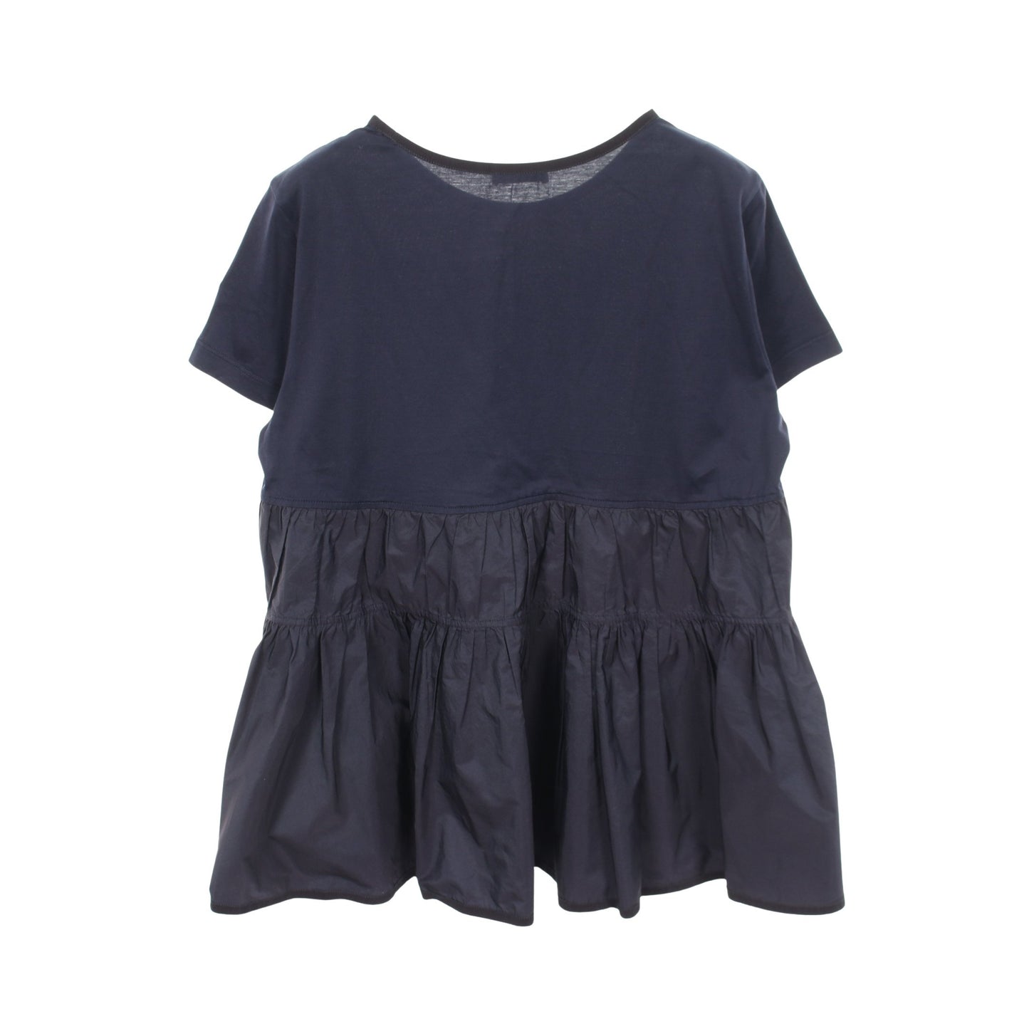 T-SHIRT GIROCOLLO 切替 Tシャツ 半袖Tシャツ コットン ネイビー モンクレール
