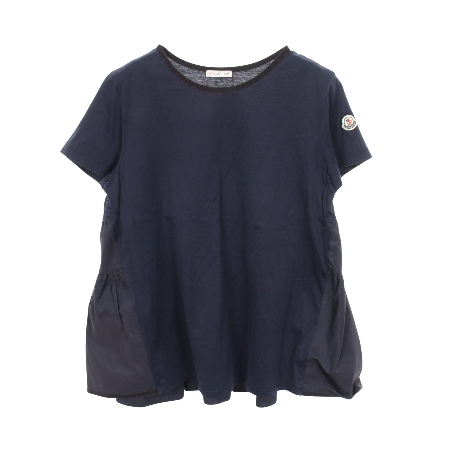 T-SHIRT GIROCOLLO 切替 Tシャツ 半袖Tシャツ コットン ネイビー モンクレール