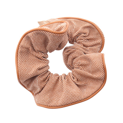 Claudia クラウディア プラン エア ヘアアクセサリー トワルアッシュ レザー ブラウン オフホワイト エルメス アクセサリー HERMES
