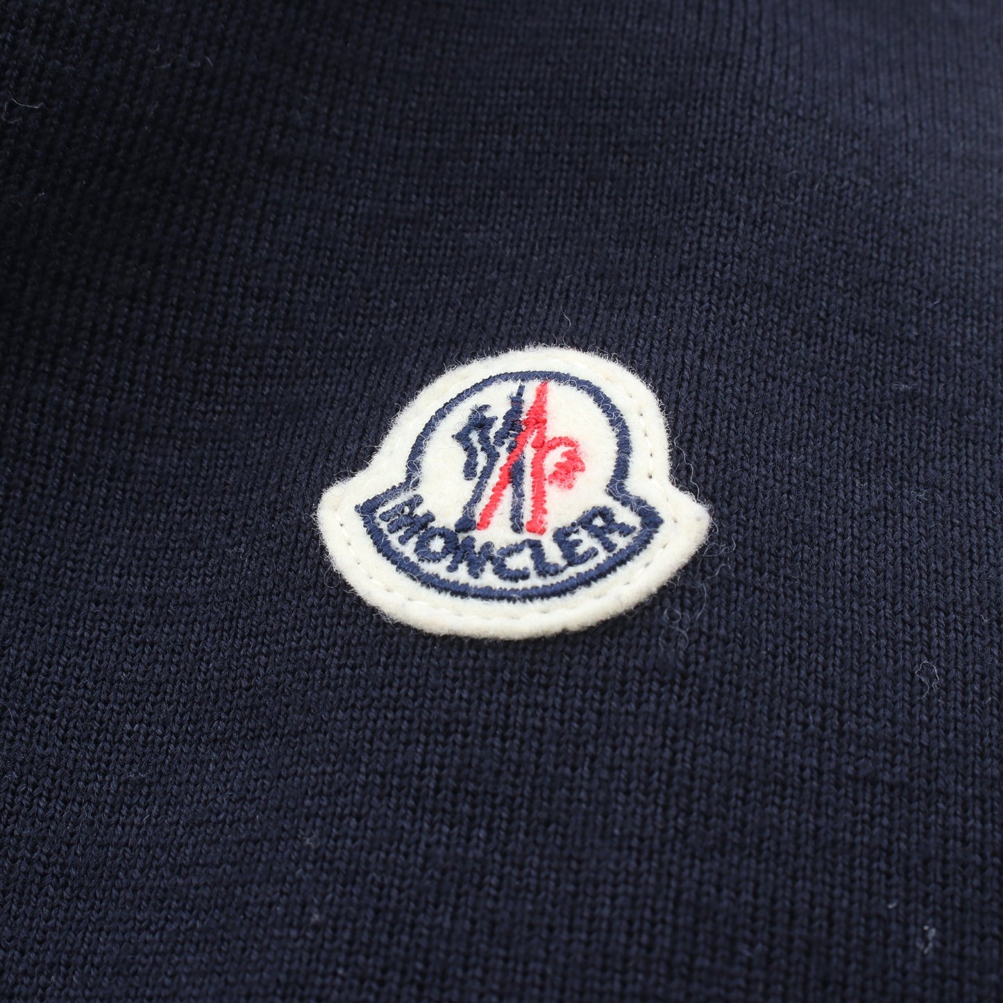 CARDIGAN TRICOT ニット切替 ダウンジャケット ナイロン ウール ネイビー モンクレール