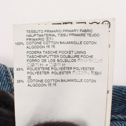 ワイド デニムパンツ コットン インディゴブルー エムエムシックスメゾンマルジェラ ボトムス MM6 MAISON MARGIELA