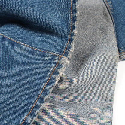 ワイド デニムパンツ コットン インディゴブルー エムエムシックスメゾンマルジェラ ボトムス MM6 MAISON MARGIELA