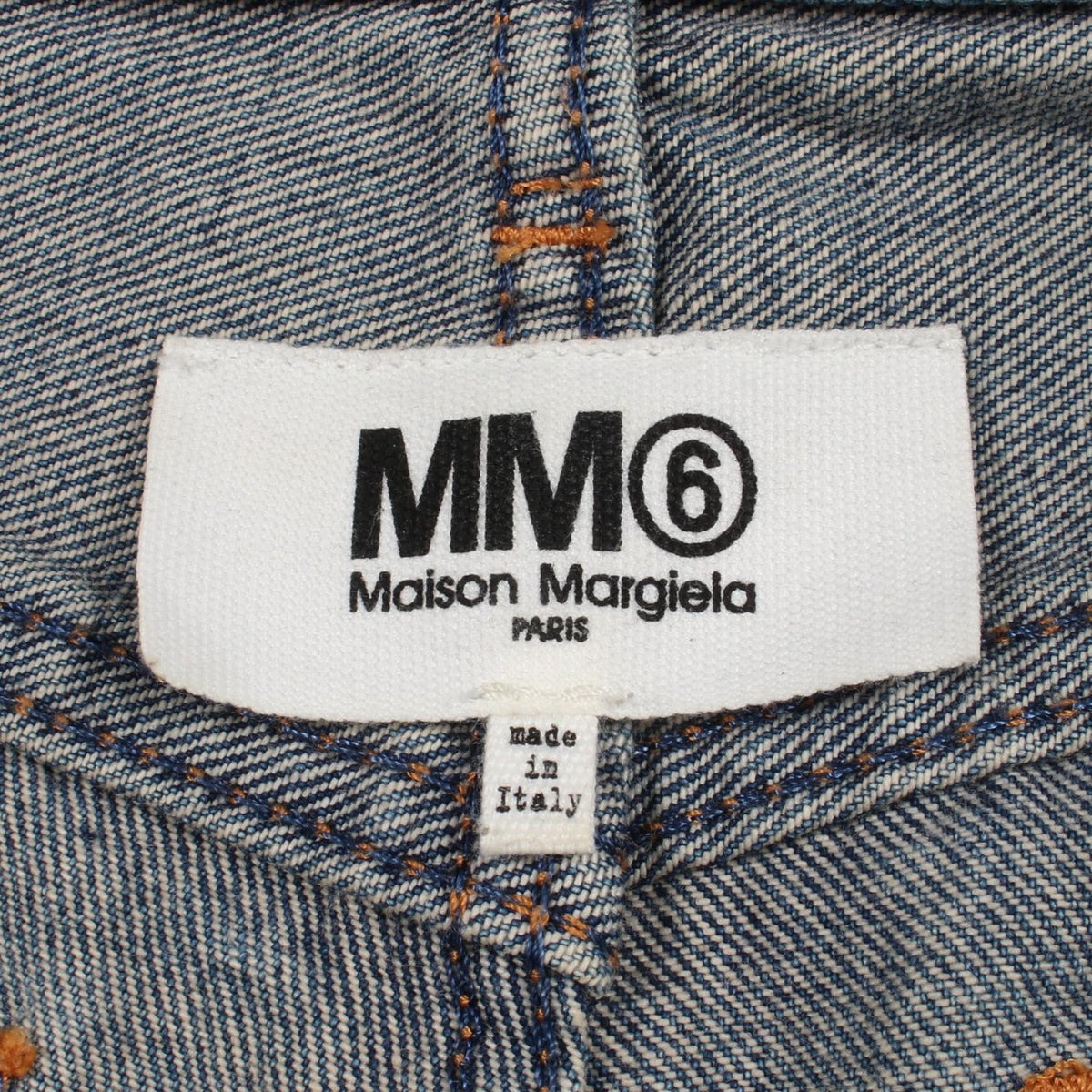 ワイド デニムパンツ コットン インディゴブルー エムエムシックスメゾンマルジェラ ボトムス MM6 MAISON MARGIELA