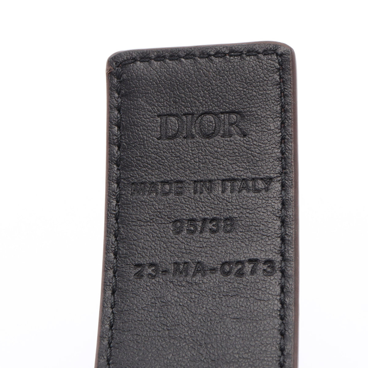 オブリーク リバーシブル ベルト エナメルレザー グレーブラウン クリスチャンディオール 財布・小物 Christian Dior