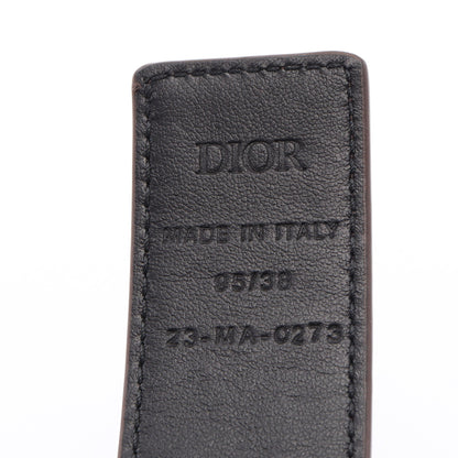 オブリーク リバーシブル ベルト エナメルレザー グレーブラウン クリスチャンディオール 財布・小物 Christian Dior