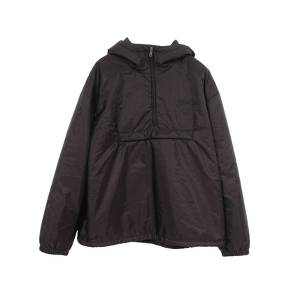 Re-Nylon フード付き 中綿 アノラック ジャケット ナイロン ブラック プラダ