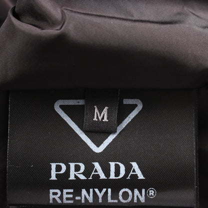 Re-Nylon フード付き 中綿 アノラック ジャケット ナイロン ブラック プラダ
