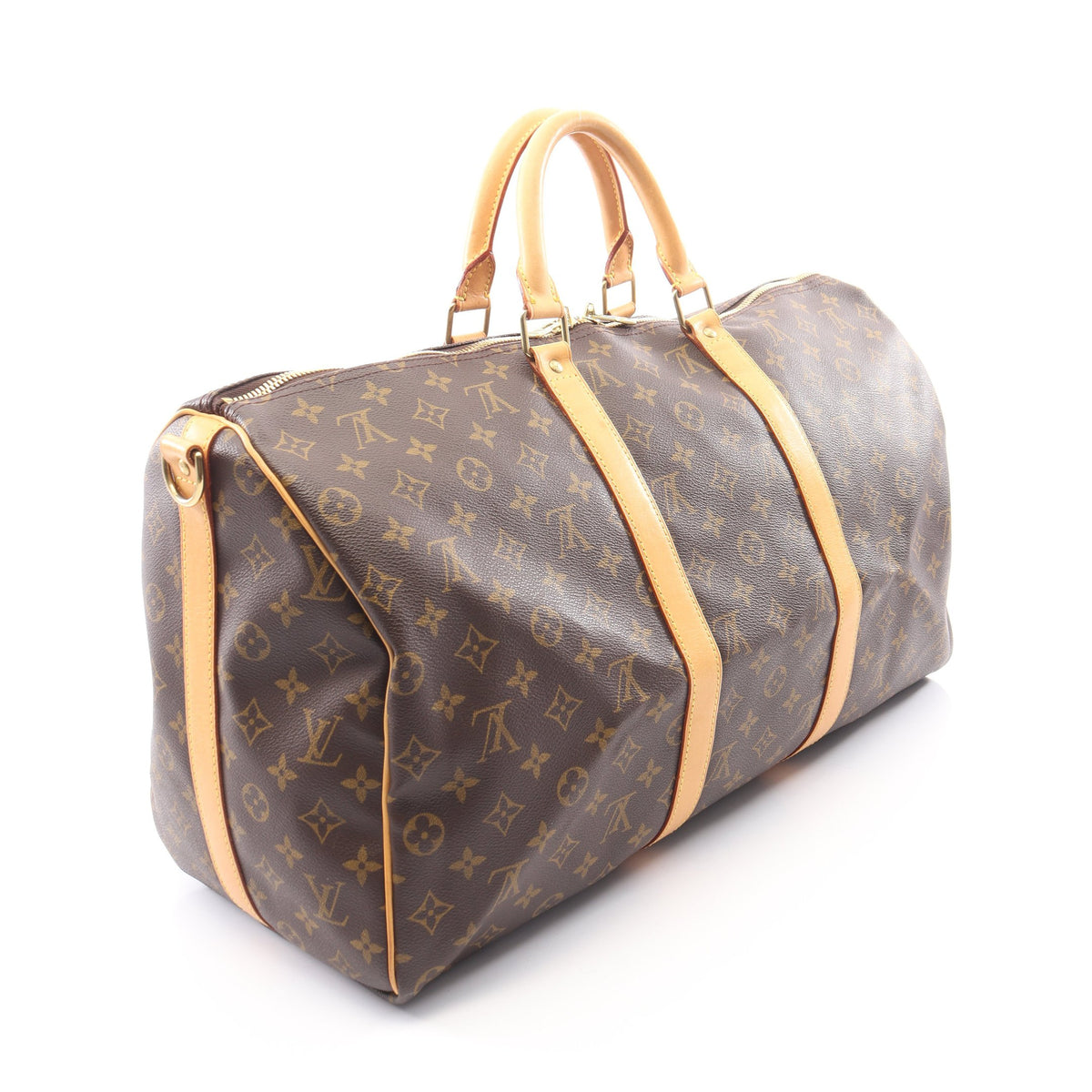 キーポル バンドリエール50 モノグラム 2WAY ボストンバッグ PVC レザー ブラウン ルイヴィトン バッグ LOUIS VUITTON