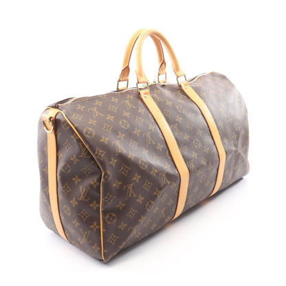 キーポル バンドリエール50 モノグラム 2WAY ボストンバッグ PVC レザー ブラウン ルイヴィトン バッグ LOUIS VUITTON
