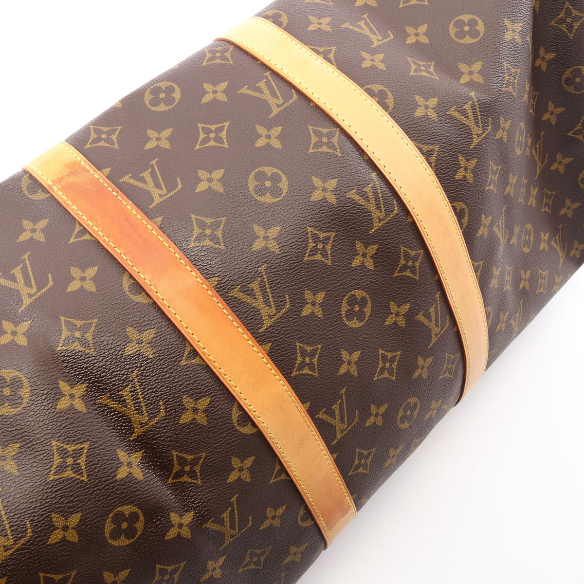 キーポル バンドリエール50 モノグラム 2WAY ボストンバッグ PVC レザー ブラウン ルイヴィトン バッグ LOUIS VUITTON