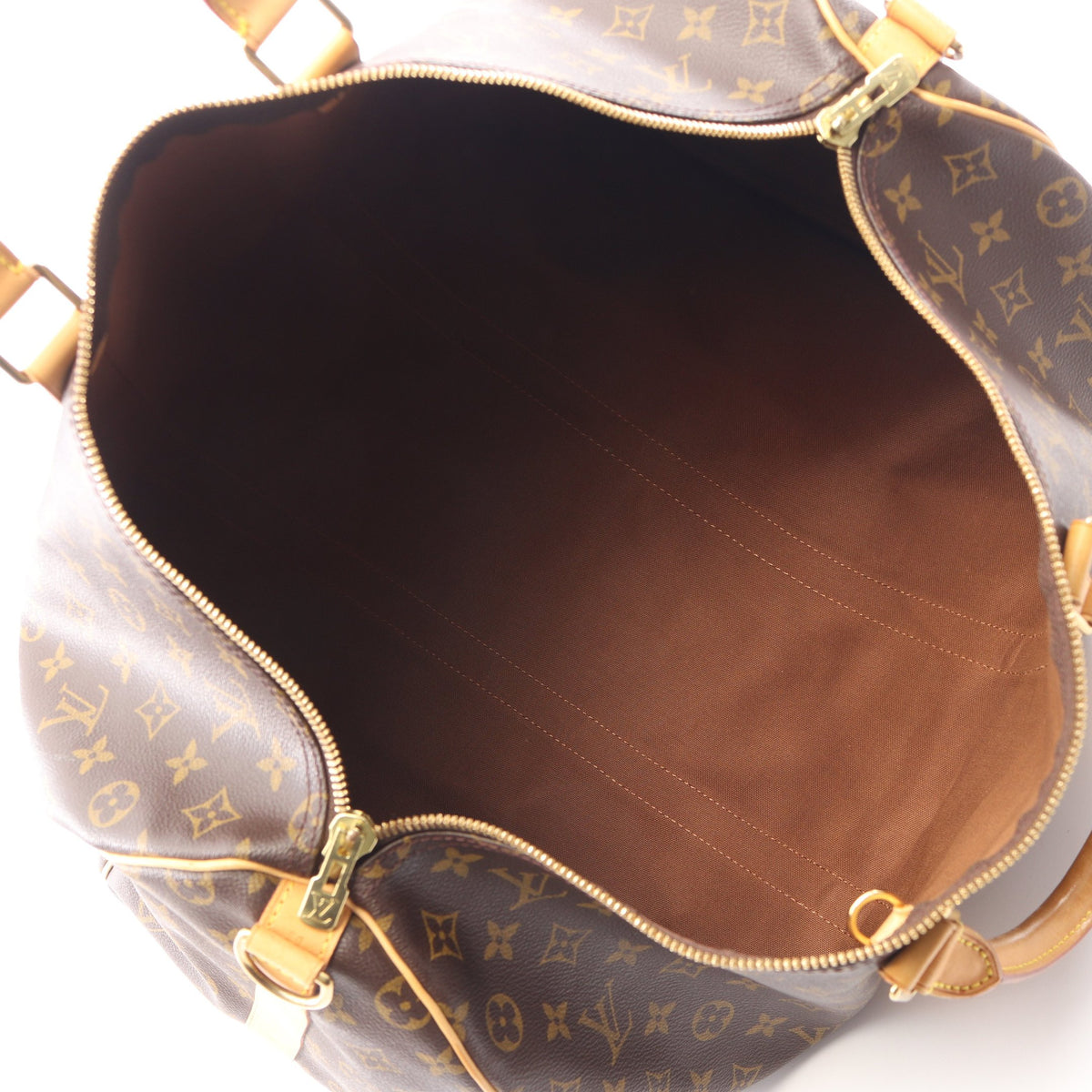 キーポル バンドリエール50 モノグラム 2WAY ボストンバッグ PVC レザー ブラウン ルイヴィトン バッグ LOUIS VUITTON