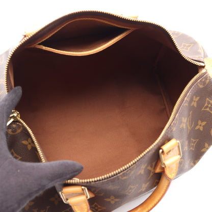 スピーディ35 モノグラム ハンドバッグ PVC レザー ブラウン ルイヴィトン バッグ LOUIS VUITTON
