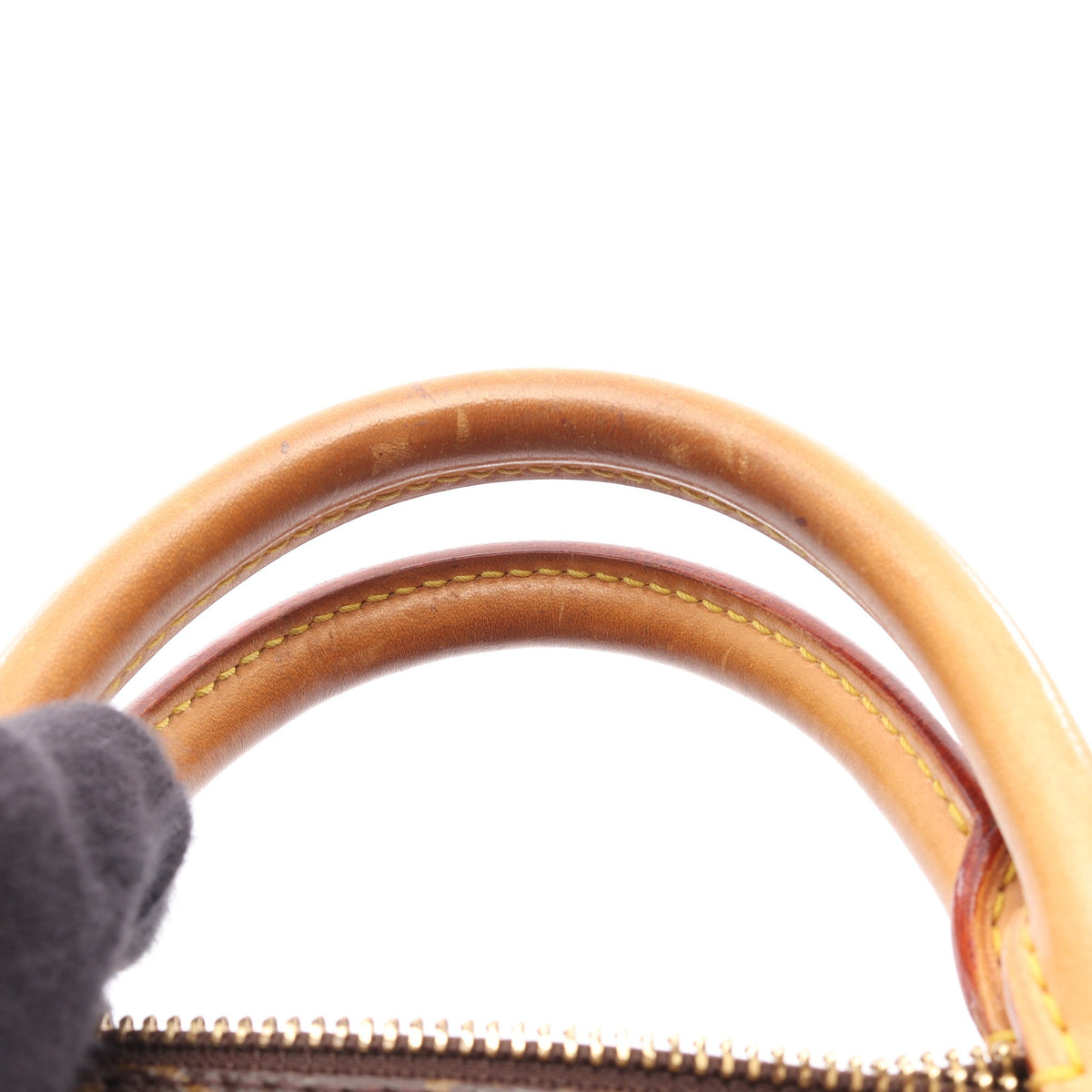 スピーディ35 モノグラム ハンドバッグ PVC レザー ブラウン ルイヴィトン バッグ LOUIS VUITTON